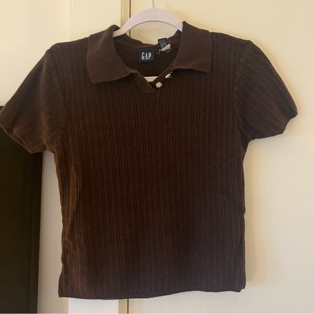 Vintage 90s brown gap top size smal